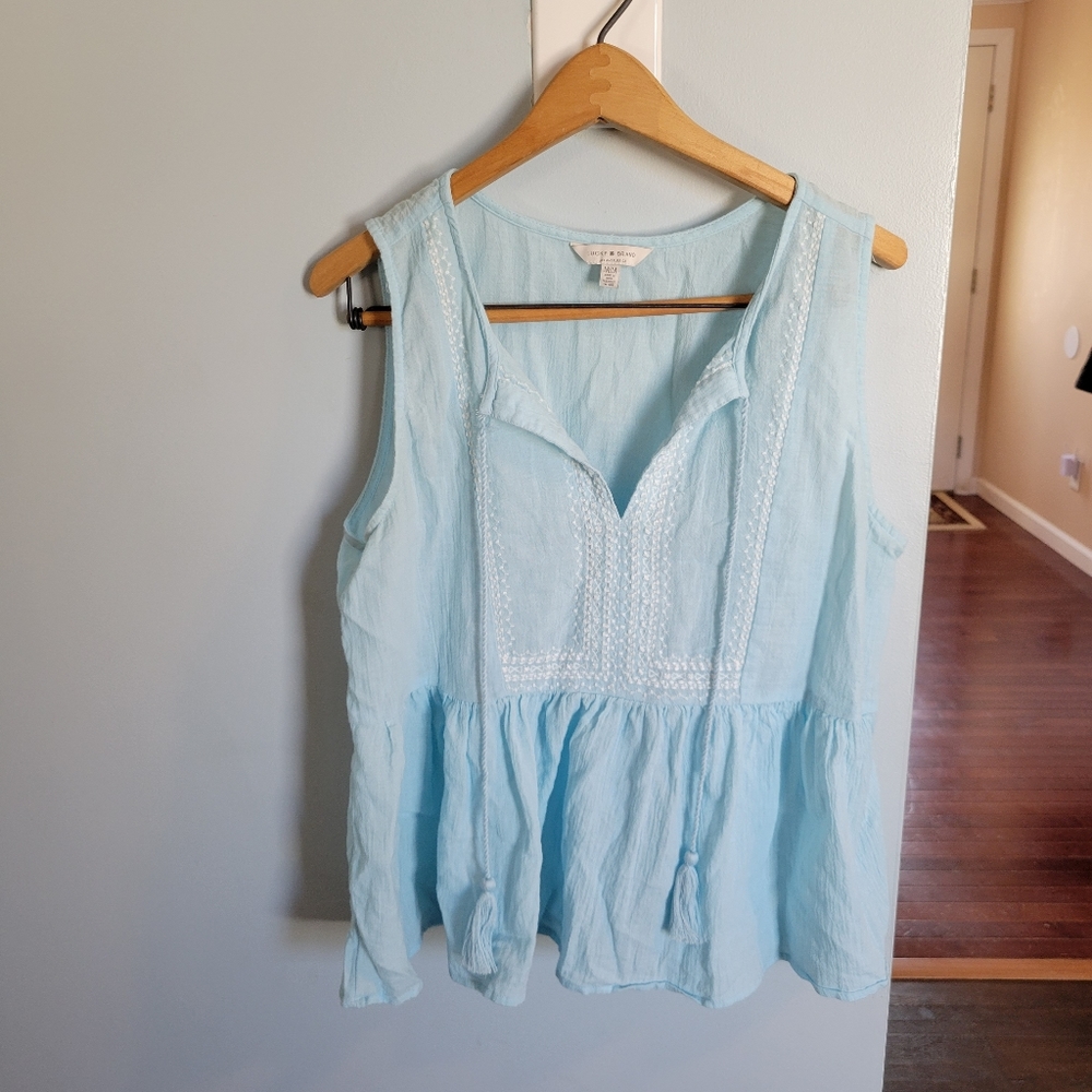 Lucky peplum top
